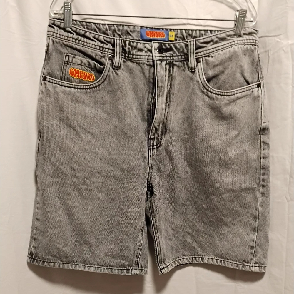 Empyre Stonewash Gray Jean Shorts